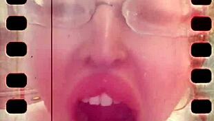 Tired Yawning Reveals Huge Saliva Tongue