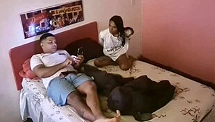 Stepdaughter sneaks nude offers tight ass while watching tv