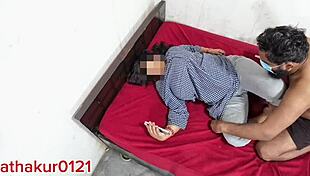 Hubby pounds 7-month pregnant Indian wife's pussy deep creampie cumshot explosion!