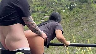 hot young colombian couple films doggystyle in medellin park gone wrong