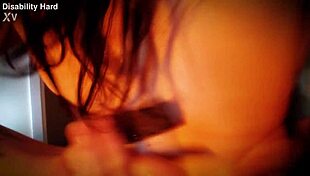 nemesi's teasing striptease rips clothes off natural tits