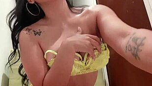 latina milf mommy teases big ass in slutty homemade panties