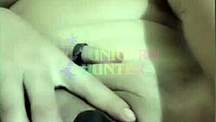 Hot Latina Amateur Shoves Black Dildo Deep in Her Tight Pussy on Bed