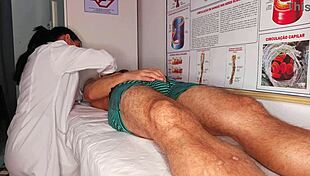 whoa i got rock hard right in front of the hot nurse in her hospital room