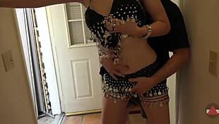 hips grind lap dance big booty belly dancer cums him dry