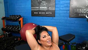 Huge Ass Latina Bounces on Massive Cock in Gym Workout