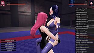 femdom lesbians tease each other