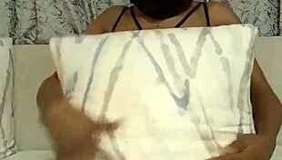 curvy ebony babe's tight pussy gets sensual solo fingering