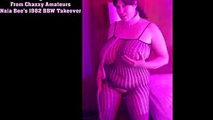 uhh naia bees 1982 bbw dances her big tits wild