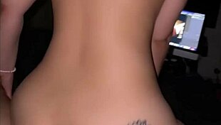 BIG BOOTY ASIAN HOTTIE RIDES HUGE COCK REVERSE COWGIRL UNTIL CREAMPIE OVERFLOW!