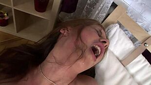 innocent teen stepsis bends over skirt up for brutal big cock ass pounding doggystyle