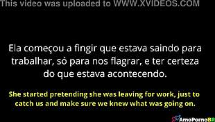 a meia-irma do padrasto me flagra fodendo e ri!!