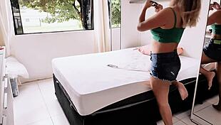 brazilian milf luna oliveira caught filming adult vid so i bent her over for anal creampie in juicy vagninho