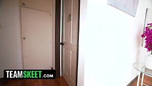 macy meadows babysitter gets pussy licked hard