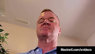 Maxine x's cuckold pussy drill tempts in heels