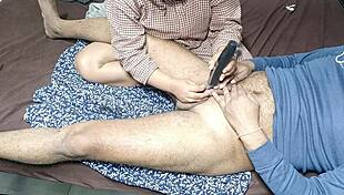 stepmom rims and trims my cock hair close up homemade