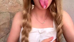 Stepdad ditches me horny in yard waiting for outdoor fuck!