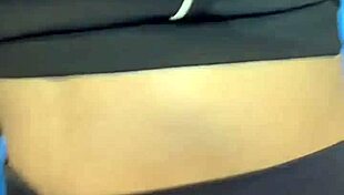 Big ass beauty masturbates pussy and gets creampied after intense cunnilingus in crowded bathroom