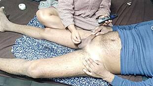 stepmom rims and trims my cock hair close up homemade