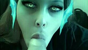 Sneaky Snapchat Latina Sucking Cock for Cum in Mouth