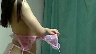 himeno amasaki strips lingerie for micro bikini webcam