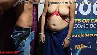 bengali bhabhi bends over for hardcore doggy chudai on ranch with hairy pussy creampie