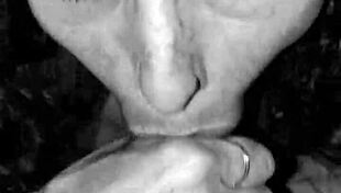 Rhonda deepthroats nuts closeup rimming till cum swallow