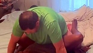 Homemade ebony neighbor sneaks into bedroom for missionary fucking with her sexy amateur ass on display.