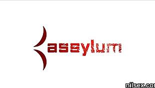 Foxy babe's ass stretched in hardcore anal therapy session