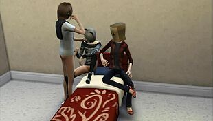 i'm crushed watching her old pussy get licked in sims 4 cuckold