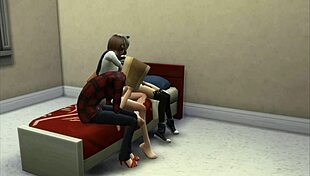 i'm crushed watching her old pussy get licked in sims 4 cuckold