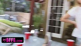Naughty Petite Teen Counselors Finger and Orgasm in Outdoor Lesbian Orgy