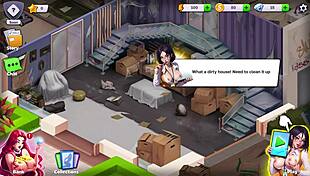 Horny Maid Big Tits Servant Cleans In Goth Villa Gameplay