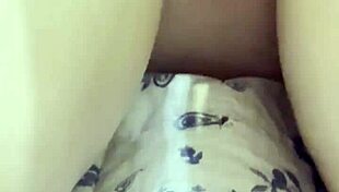 Big cock pounds tiny redhead wife deep. Doggystyle strokes fill her tight pussy.