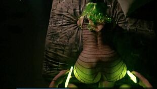 Catwoman Fucks Bent Over In Fishnets Latex Gloves Doggystyle Monster Cock