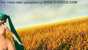 imagine hatsune miku's big tits and ass fully nude in levan polka diva mod