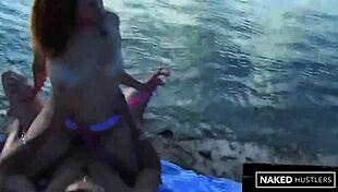 Amazing Curvy Latina Slut Fucks Monster Cock On Miami Beach Sand!