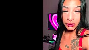 tiny latina teen's heart races taking huge bwc deep in her tight asshole for creamy anal finish