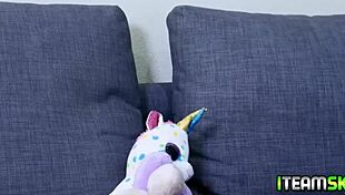 Asian Petite Stepsister Lulu Chu Sucks Stepbrother's Monster Cock