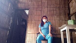 just home from hospital gotta masturbate horny nurse urges