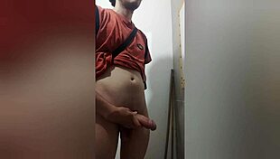 wanna watch me stroke my big cock naked on bathroom sink till i cum?