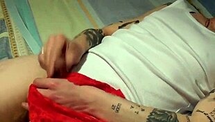 stepsis catches me with her panties and finishes me off swallowing every drop