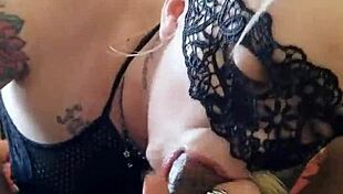 😍 ashley lashae slurps my throbbing bbc like a hungry slut queen 👅💦