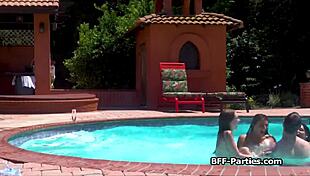 i'm watching my nude girlfriend suck my dick hard in the pool... damn