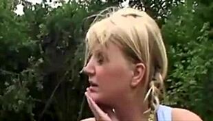 French porno song turns into old man banging young euro slut hard!