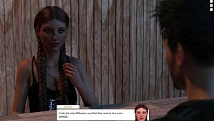 Redhead lesbians finger pussies then ride at midnight party.