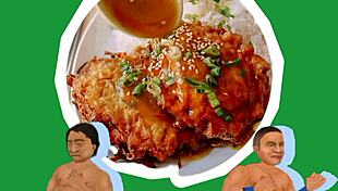 Nico Moron Fights in False Hood with Chinese Food Wrestling Action