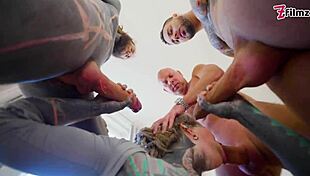 wanna watch anuskatzz's tattooed ass take double anal gangbang dp atm big facial?