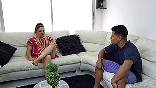 horny stepmom waits at home ready to suck my thick cock deep