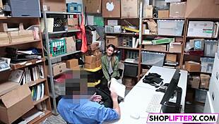 hey shoplifter teen picks big cock over cops right?